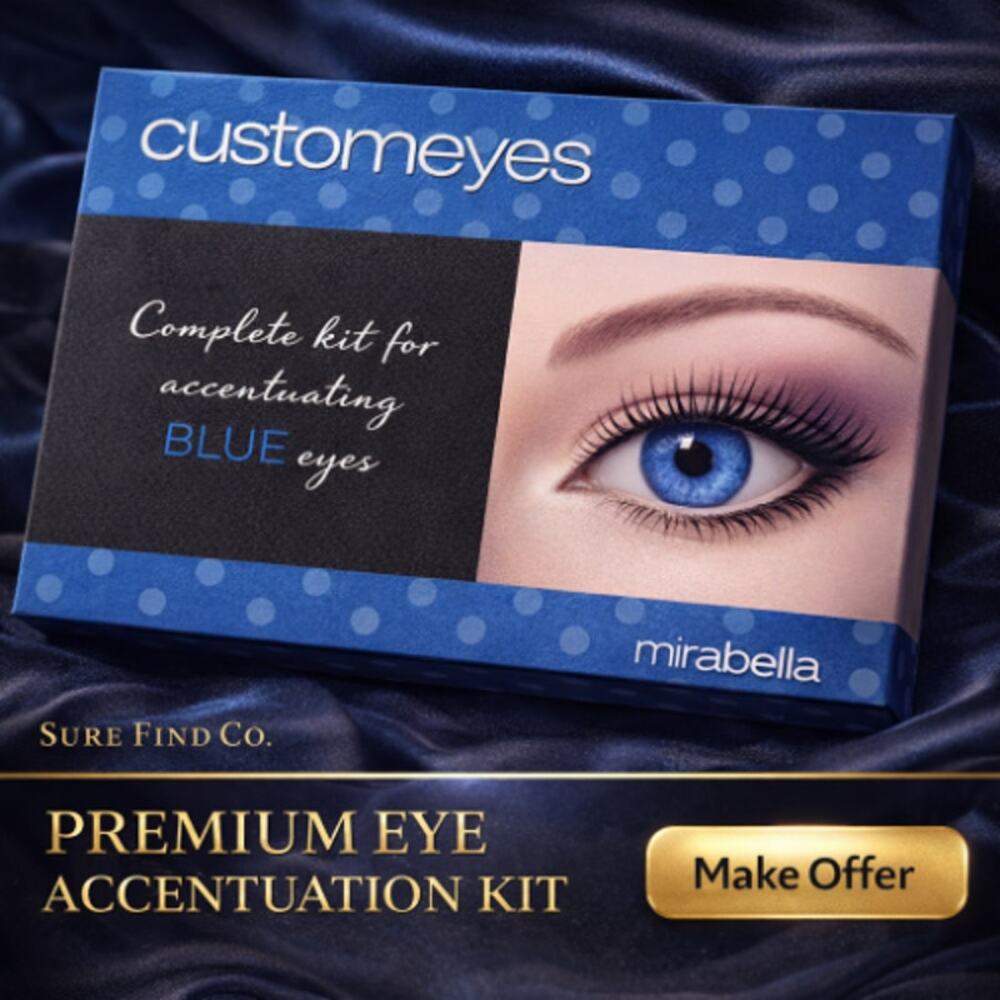 NEW Mirabella Custom Eyes Complete Kit For Accentuating Blue Eyes MakeUp Set NIB